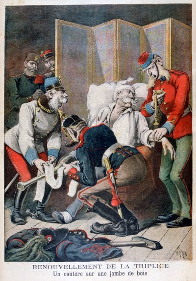 Rinnovo della Triplice Alleanza di Germania, Austria e Italia, 1896 da Henri Meyer