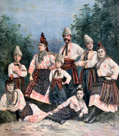 Cantanti russi, 1891 da Henri Meyer