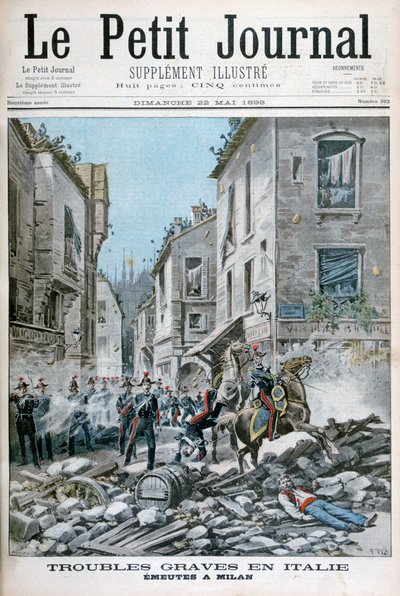 Disordini e tumulti a Milano, Italia, 1898 da Henri Meyer