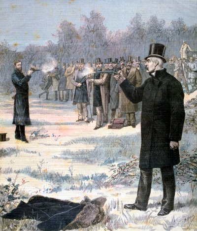 Il duello tra Paul Deroulede e Georges Clemenceau, 1893 da Henri Meyer