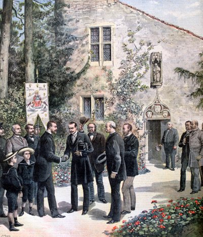 Il Granduca Costantino di Russia visita la casa di Giovanna d