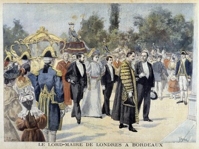 Il Lord Mayor di Londra a Bordeaux - in "Le Petite Journal" da Henri Meyer