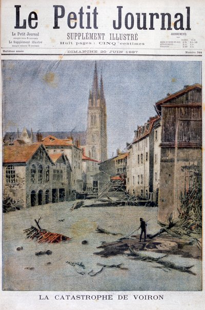 La catastrofe di Voiron, Francia da Henri Meyer