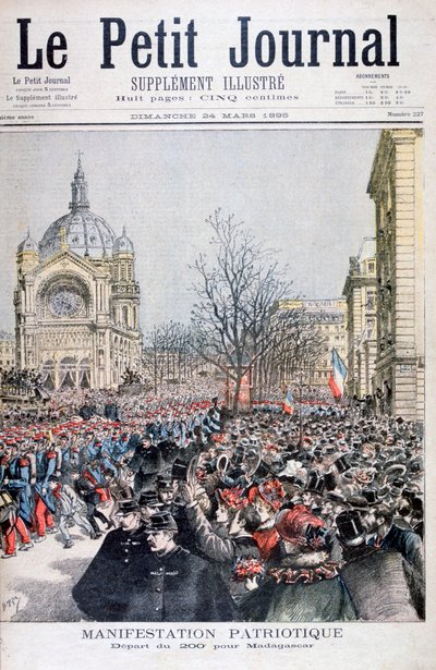 La partenza delle truppe francesi per il Madagascar, Parigi, 1895 da Henri Meyer