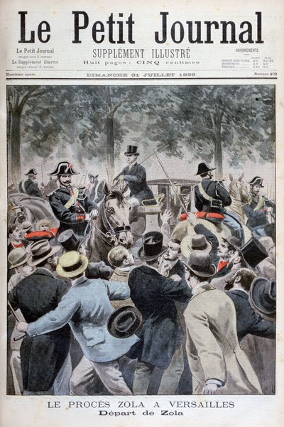 La partenza di Émile Zola da Versailles, 1898 da Henri Meyer