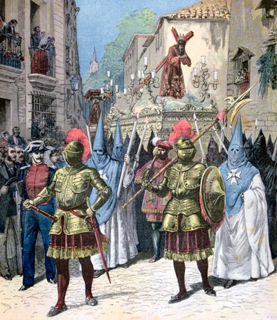 La processione del Venerdì Santo, Settimana Santa, Siviglia, 1891 da Henri Meyer