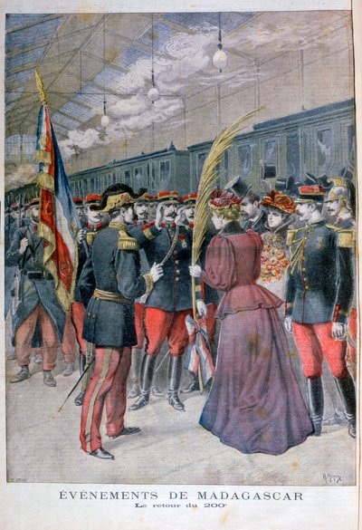 Il ritorno del 200° reggimento dal Madagascar, 1896 da Henri Meyer