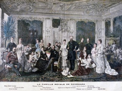 La famiglia reale di Danimarca da Henri Meyer