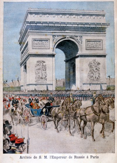 Lo Zar Nicola II arriva a Parigi, 1896 da Henri Meyer