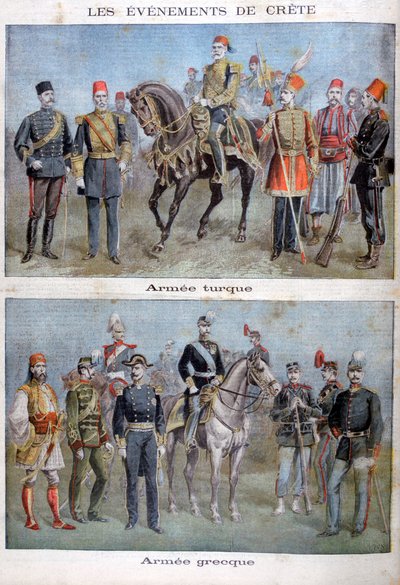 Uniformi degli eserciti greco e turco da Henri Meyer