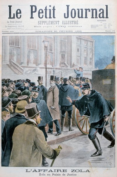Affare Émile Zola, portato al Palais de Justice, Parigi, 1898 da Henri Meyer