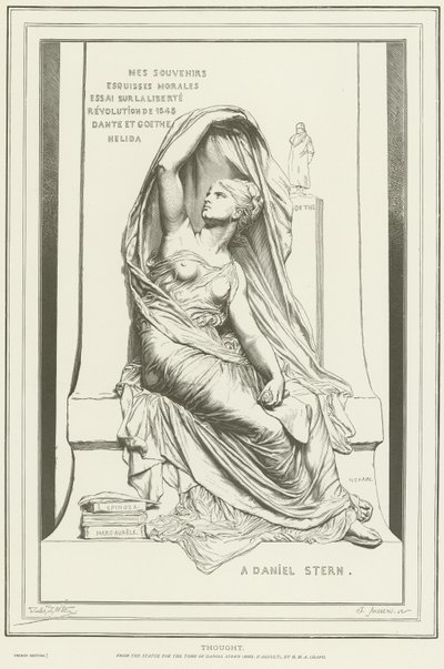 Allegoria del pensiero da Henri Michel Antoine Chapu