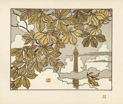 Frontespizio [Le trentasei vedute della Torre Eiffel] da Henri Rivière