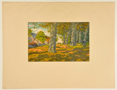 Il bosco di faggi a Kerzarden da Henri Rivière