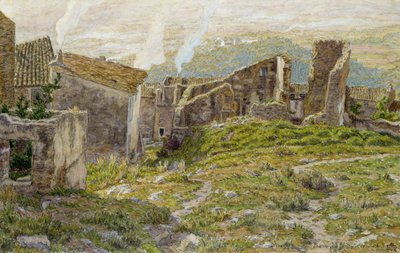 Vecchio castello di Bormes les Mimosas da Henri Rivière