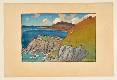 [Paesaggio con scogliere bretoni] da Henri Rivière