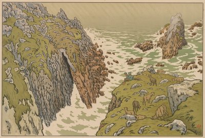 Aspetti della natura: La scogliera da Henri Rivière