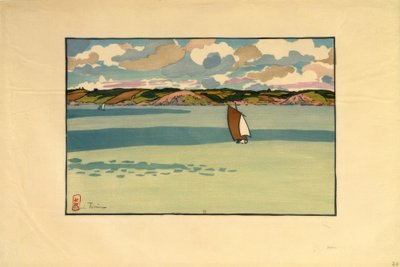 Barca, baia di Fresnaye (Saint-Cast) da Henri Rivière