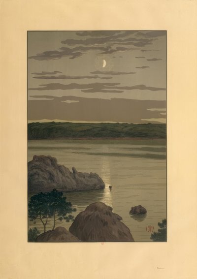 Chiaro di luna a Landmelus da Henri Rivière