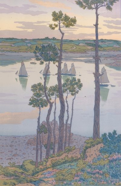 Le rive del Trieux da Henri Rivière