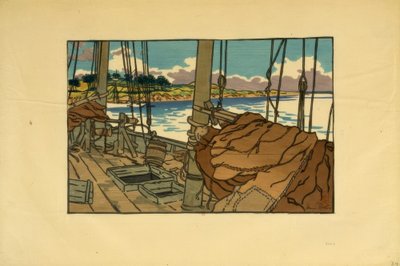 Pescatore di Aragoste alla Foce del Trieux (Loguivy) da Henri Rivière