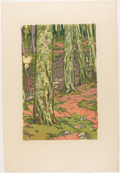 Lavatoio nel bosco a Loguivy da Henri Rivière
