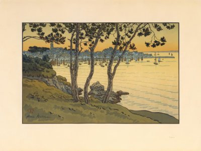 Il porto di Douarnenez da Henri Rivière