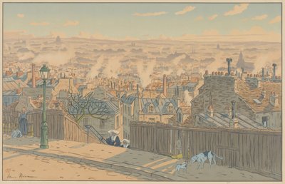 Paesaggi parigini: Parigi vista da Montmartre da Henri Rivière