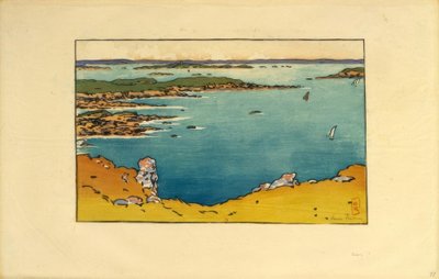 Pointe de la Haye vista da Garde-Guérin (Saint-Briac) da Henri Rivière