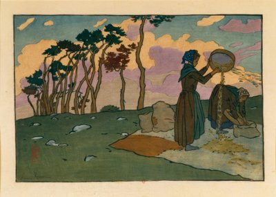 Vanneuses (Loguivy) da Henri Rivière