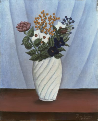Bouquet di fiori da Henri Rousseau