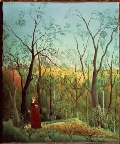 Passeggiata nella foresta da Henri Rousseau