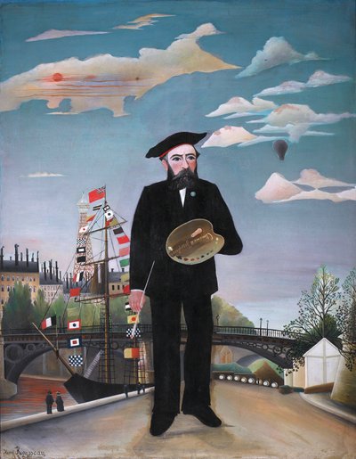 Me stesso: Ritratto - Paesaggio da Henri Rousseau