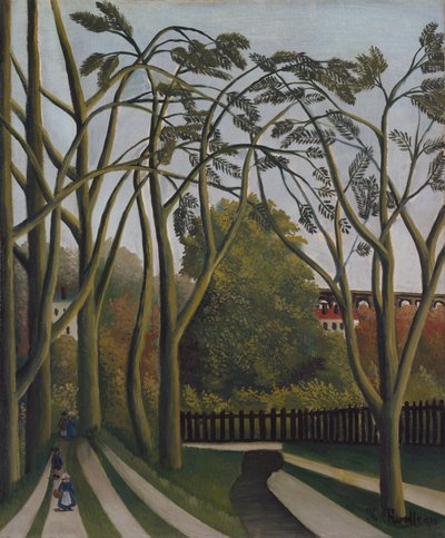 Le rive della Bièvre vicino a Bicêtre da Henri Rousseau