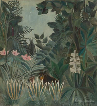 La giungla equatoriale da Henri Rousseau