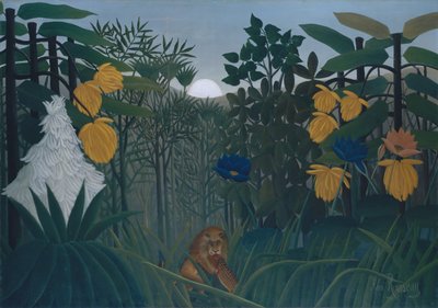 Il pasto del leone da Henri Rousseau