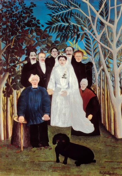 Un matrimonio in campagna da Henri Rousseau