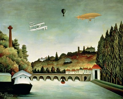 Veduta del ponte di Sèvres e delle colline di Clamart, St. Cloud e Bellevue da Henri Rousseau