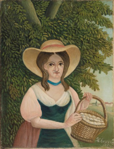 Donna con cesto di uova da Henri Rousseau