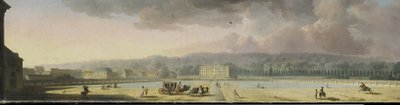 Veduta di un palazzo in un paesaggio collinare da Henri Sallembier