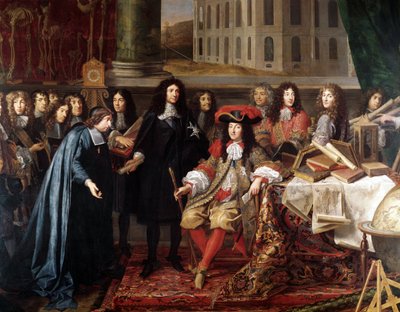 Jean-Baptiste Colbert presenta i membri dell