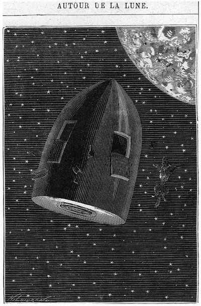Partenza per la Luna, illustrazione da 