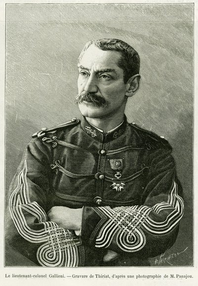 Tenente Colonnello Joseph Gallieni (1849-1916) da Henri Thiriat