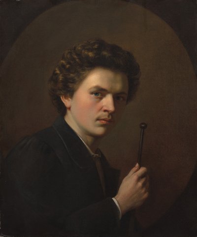 Autoritratto con maulstick, c. 1863 da Henri Victor Regnault