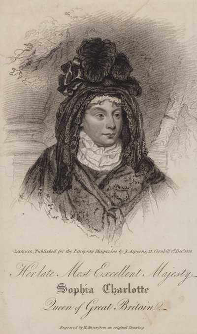 Carlotta di Meclemburgo-Strelitz, Regina Consorte di Re Giorgio III da Henri after Meyer