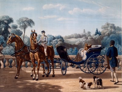 Cavallo e carrozza, prima metà del XIX secolo da Henri dAinecy Montpezat
