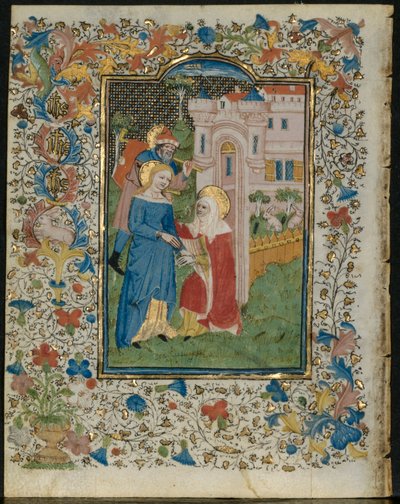 La Visitazione: Foglio da un libro d