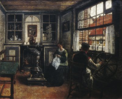 La filatrice da Henri de Braekeleer
