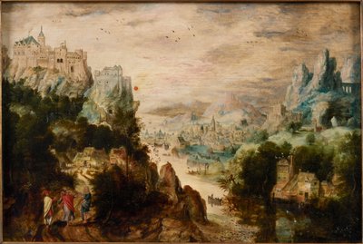 Paesaggio con la strada per Emmaus, c.1540 da Henri de Herri met de Bles