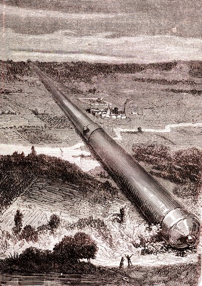 Il cannone spaziale gigante di J. T. Maston, "Dalla Terra alla Luna" di Jules Verne da Henri de Montaut